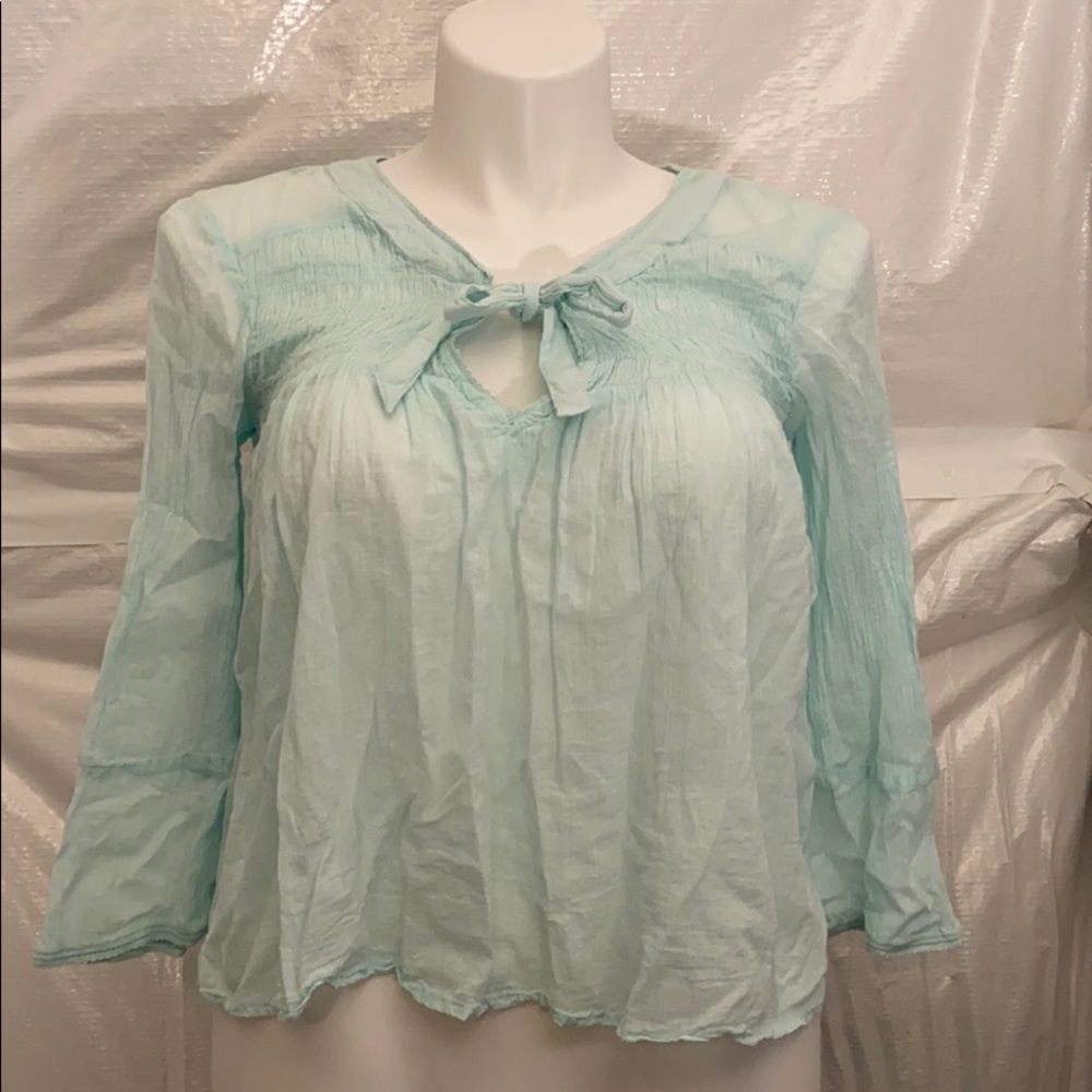 Light Bluish Green Blouse